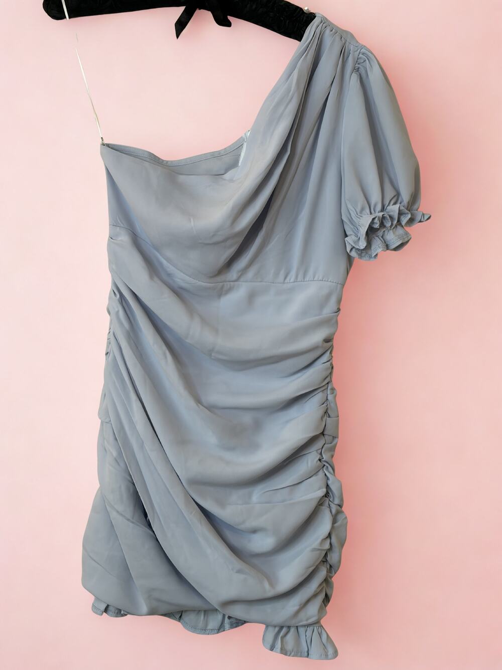Grey Hello Molly Ruched Mini Dress Size 4